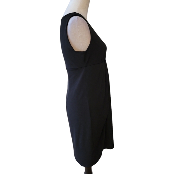 Ann Taylor Black Sleeveless Jersey Knit Dress Size Small Petite - Picture 3 of 5